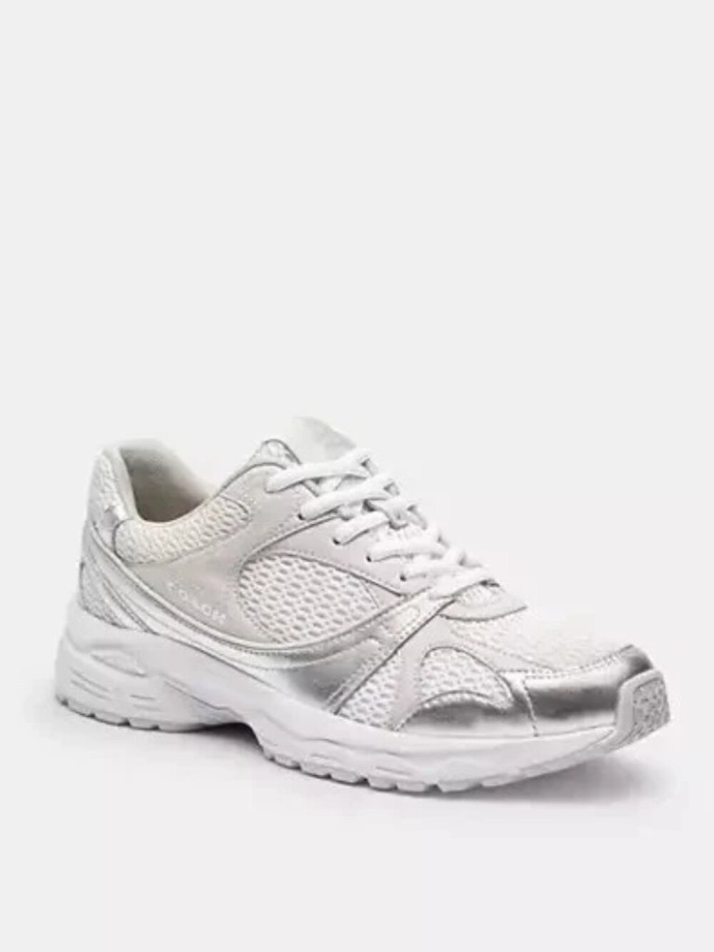 Coach Women's Sport Sneaker Light Grey/Optic White 8.5
